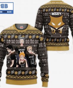 msby black jackals haikyuu anime ugly christmas sweater 2 0tJKy