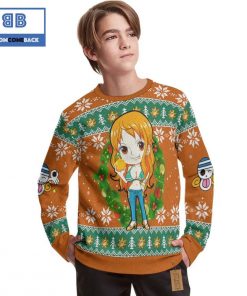 Nami One Piece Anime Christmas Custom Knitted 3D Sweater