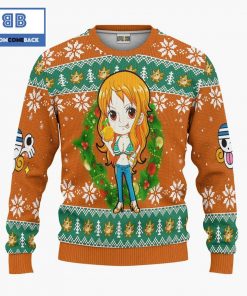 nami one piece anime christmas custom knitted 3d sweater 3 N6T10