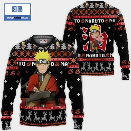 Naruto Sage Mode Naruto Anime Christmas 3D Sweater