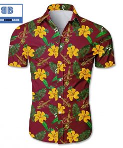 nba cleveland cavaliers tropical flower hawaiian shirt 3 0yt3K
