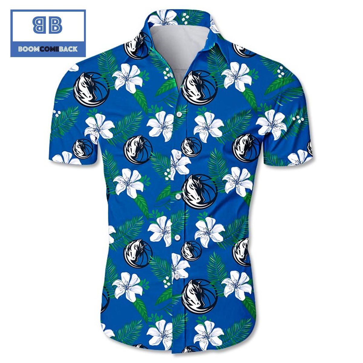 NBA Dallas Mavericks Tropical Flower Hawaiian Shirt