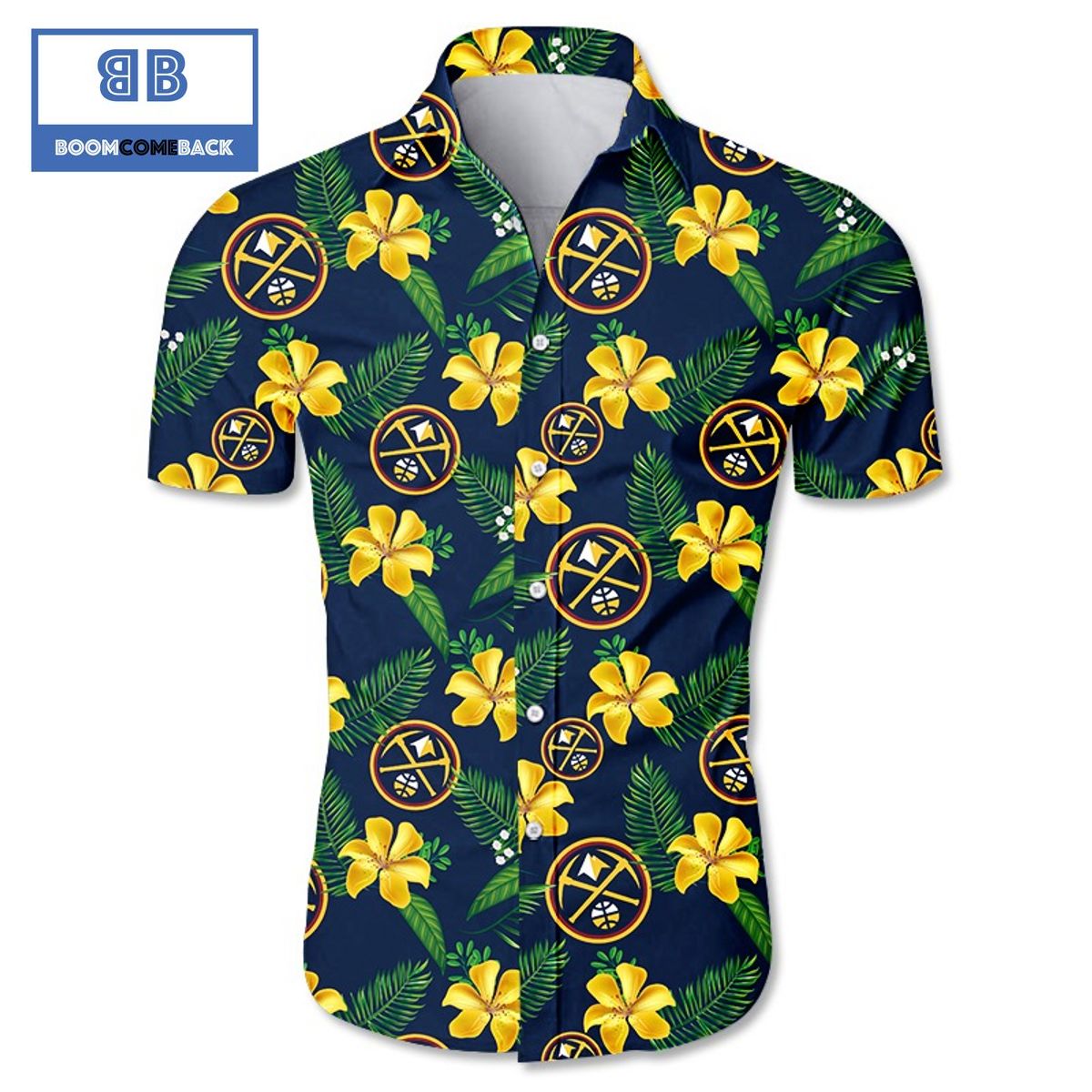 NBA Denver Nuggets Tropical Flower Hawaiian Shirt