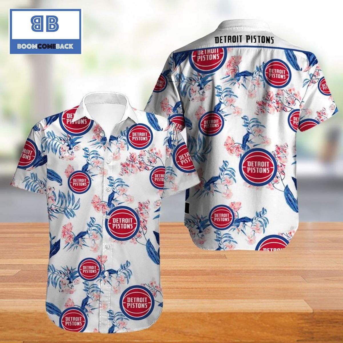 NBA Detroit Pistons Hawaiian Shirt