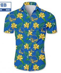 nba golden state warriors tropical flower hawaiian shirt 2 rn4xH