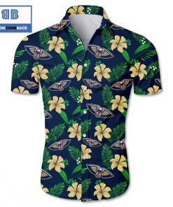 nba new orleans pelicans tropical flower hawaiian shirt 2 E1J0i