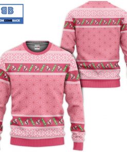 nezuko kimetsu no yaiba anime ugly christmas sweater 2 HtWBL