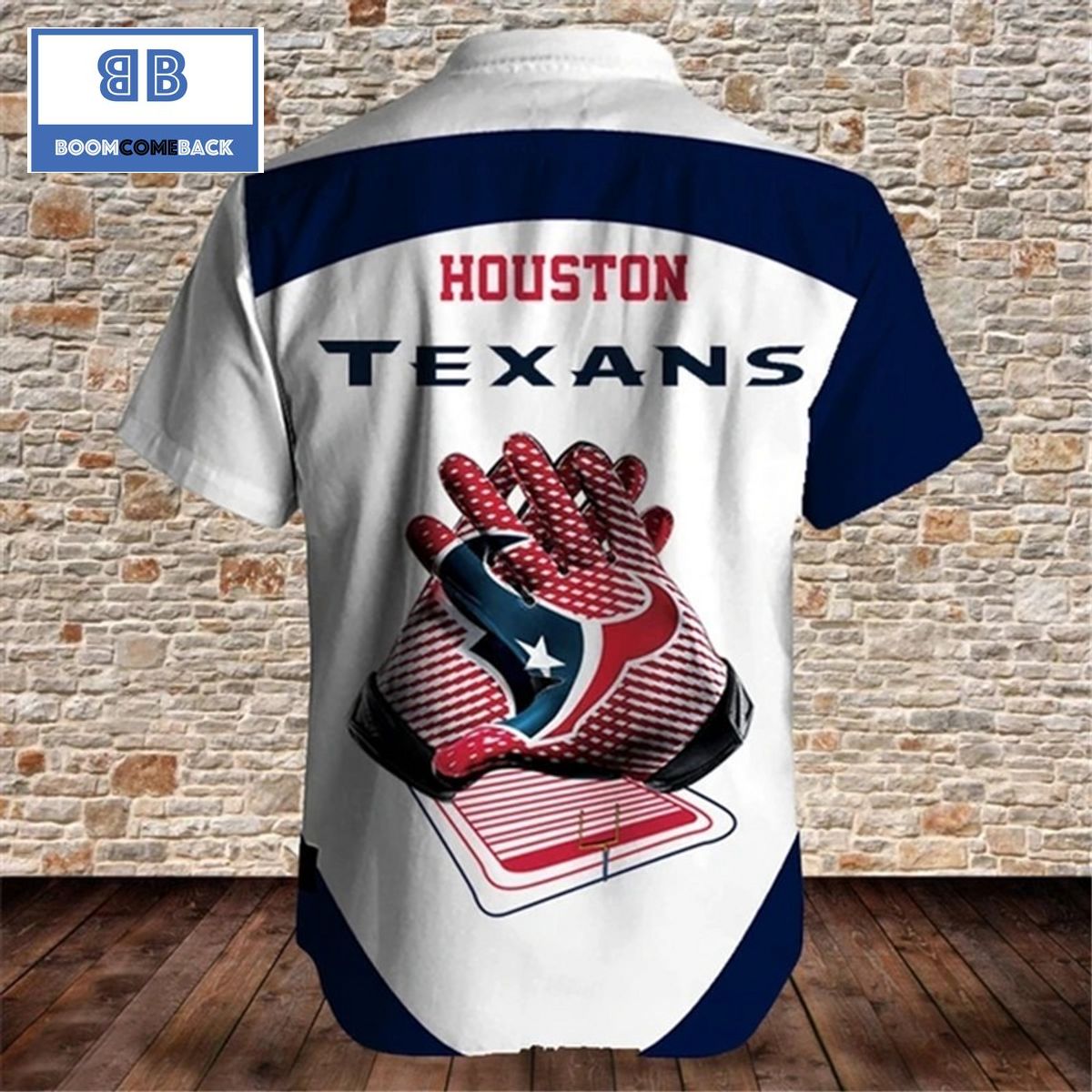 NFL Houston Texans Tropical Flower Hawaiian Shirt