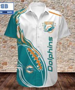 NFL Miami Dolphins Chargers Tropical Flower Hawaiian Shirt