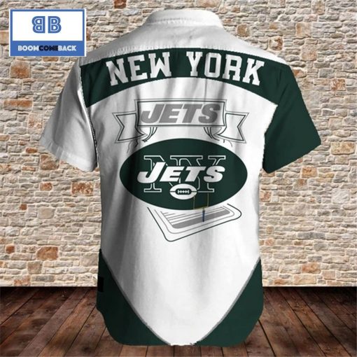 NFL New York Jets Tropical Flower Hawaiian Shirt