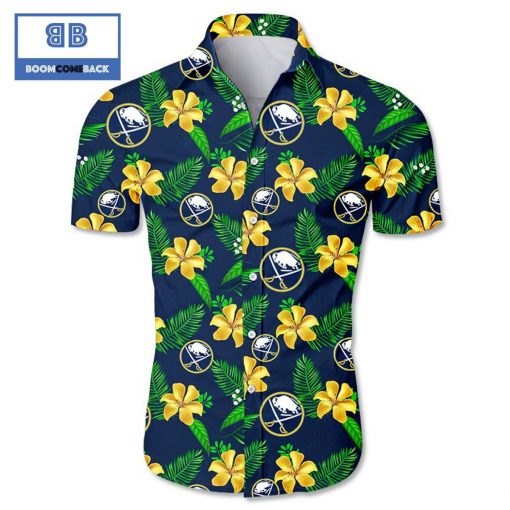 NHL Buffalo Sabres Tropical Flower Hawaiian Shirt