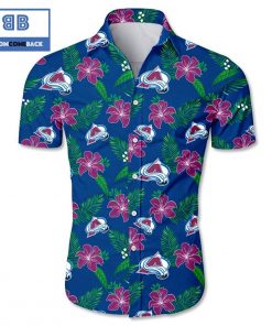nhl colorado avalanche tropical flower hawaiian shirt 4 W29yH