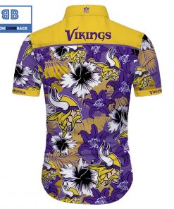 nhl minnesota vikings tropical flower hawaiian shirt 2 e42GM