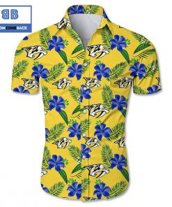 nhl nashville predators tropical flower hawaiian shirt 2 h6AKu