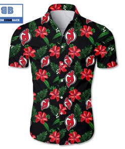 NHL New Jersey Devils Tropical Flower Hawaiian Shirt