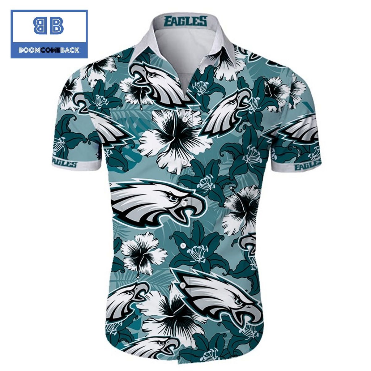 NHL Philadelphia Eagles Tropical Flower Hawaiian Shirt