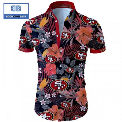 NHL San Francisco 49ers Tropical Flower Hawaiian Shirt