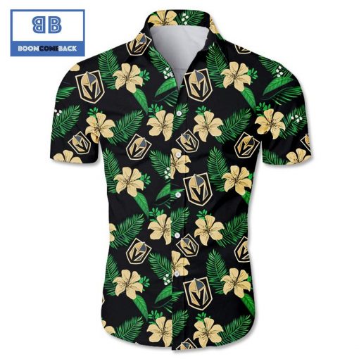 NHL Vegas Golden Knights Tropical Flower Hawaiian Shirt