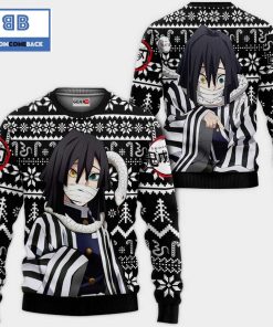 obanai kimetsu no yaiba anime christmas 3d sweater 2 CtQzo