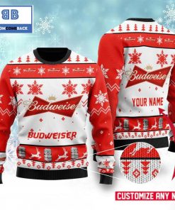 Personalized Budweiser Beer Christmas 3D Sweater