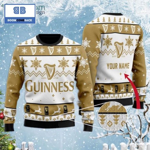 Personalized Guinness Beer Christmas 3D Sweater