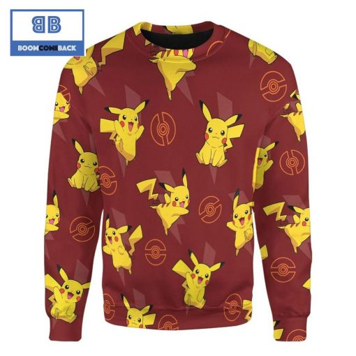 Pikachu Pokemon Anime 3d Sweatshirt