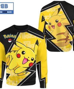 pikachu pokemon anime christmas 3d sweatshirt 3 Y85uq