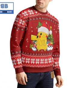Pikachu Pokemon Anime Christmas Custom Knitted 3D Sweater