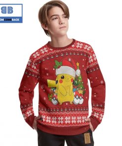 pikachu pokemon anime christmas custom knitted 3d sweater 2 uPoFH