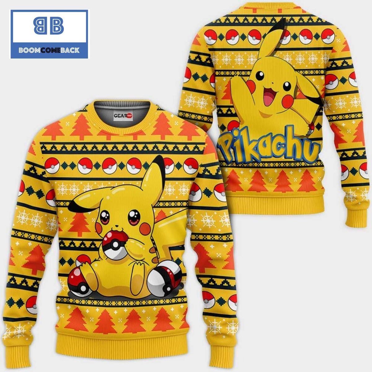 Pikachu Pokemon Anime Ugly Christmas Sweater