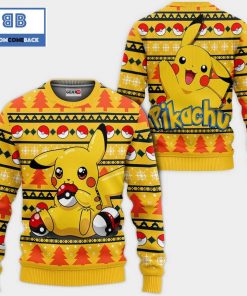 pikachu pokemon anime ugly christmas sweater 4 EcSgV