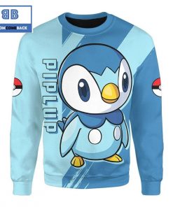 piplup pokemon anime christmas 3d sweatshirt 4 0tLw1