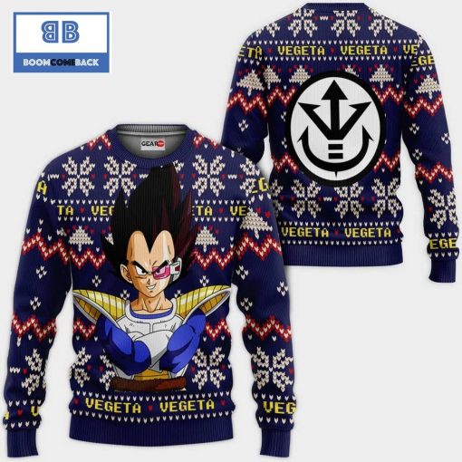Prince Vegeta Dragon Ball Anime Ugly Christmas Sweater