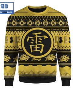 raikage naruto anime custom imitation knitted ugly christmas sweater 3 Mrmd8