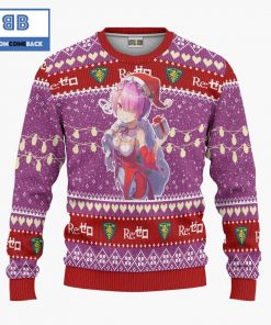 ram re zero anime christmas custom knitted 3d sweater 3 D5Vo6