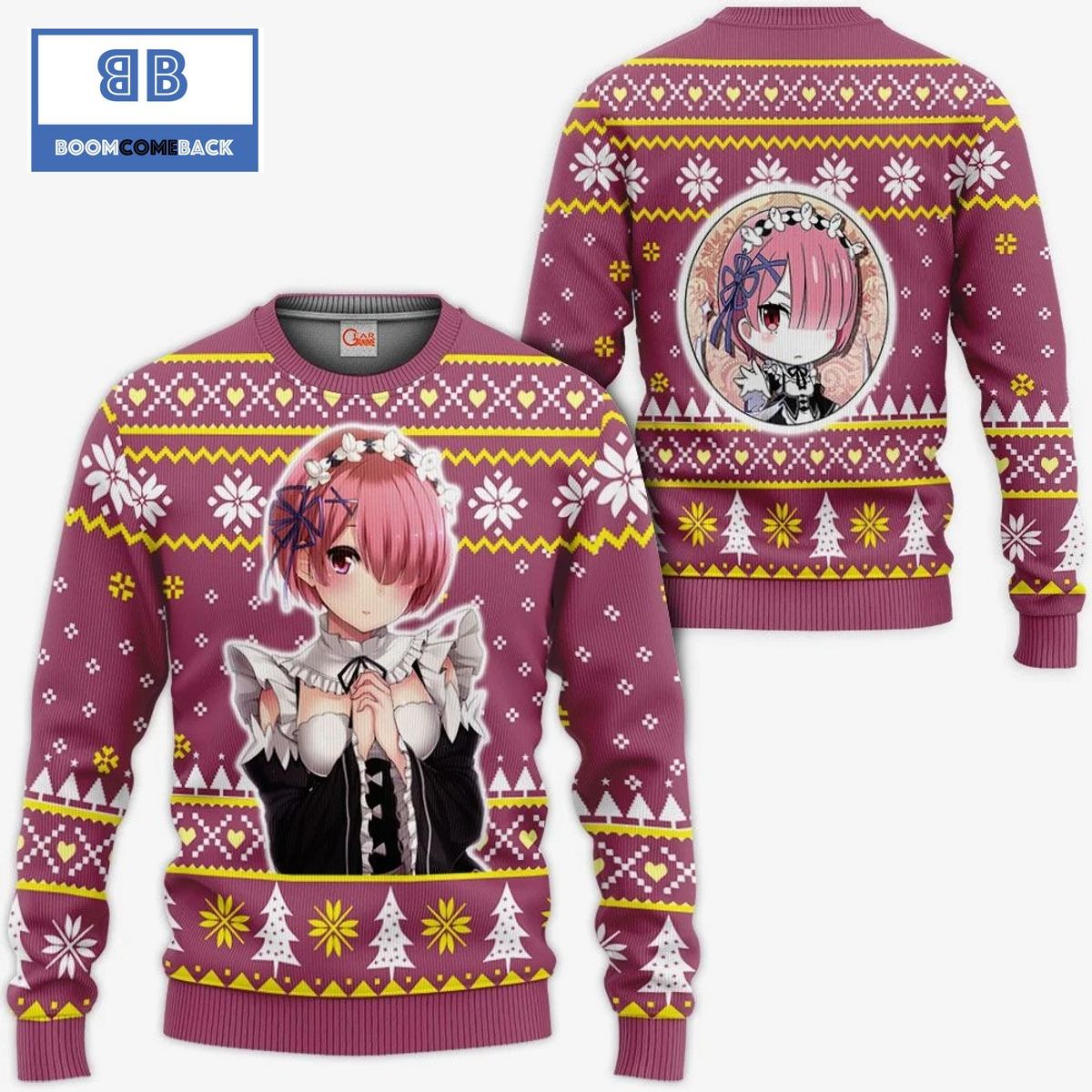 Ram Re Zero Anime Ugly Christmas Sweater