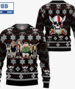 red hair pirates one piece anime ugly christmas sweater 3 uFSzD