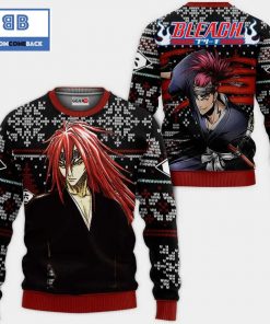renji abarai bleach anime ugly christmas sweater 2 rzHWH