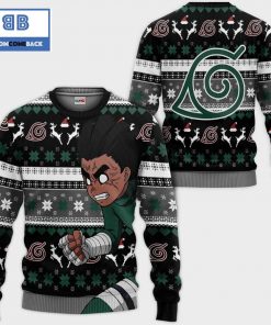 rock lee naruto anime ugly christmas sweater 2 LPw58