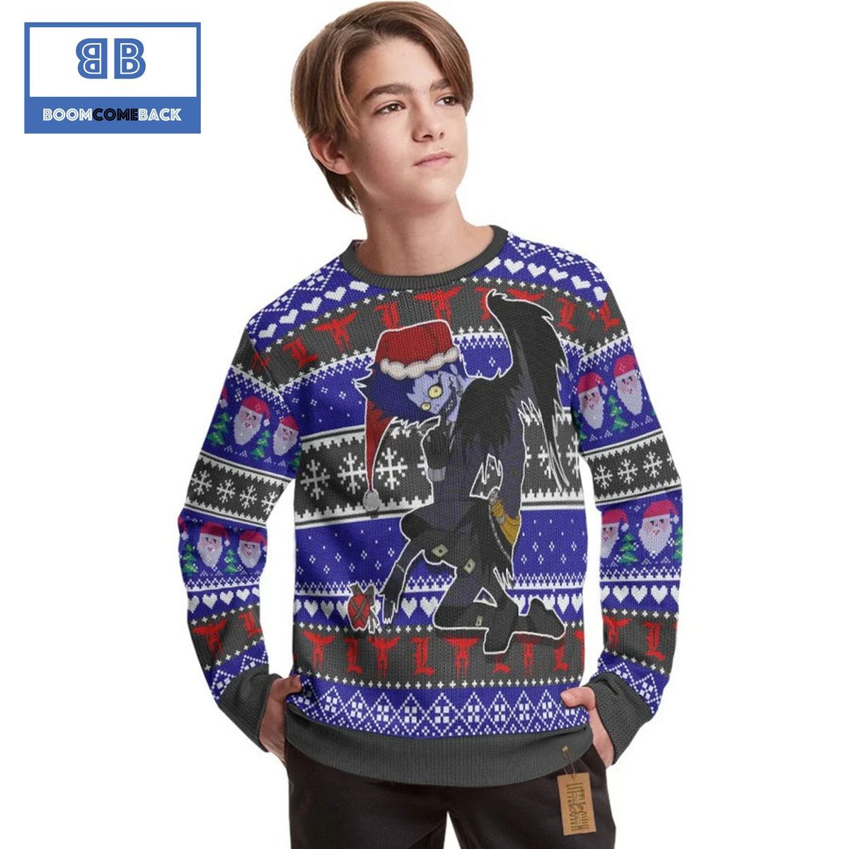 Ryuk Death Note Anime Christmas Custom Knitted 3D Sweater