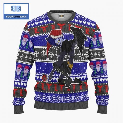 Ryuk Death Note Anime Christmas Custom Knitted 3D Sweater