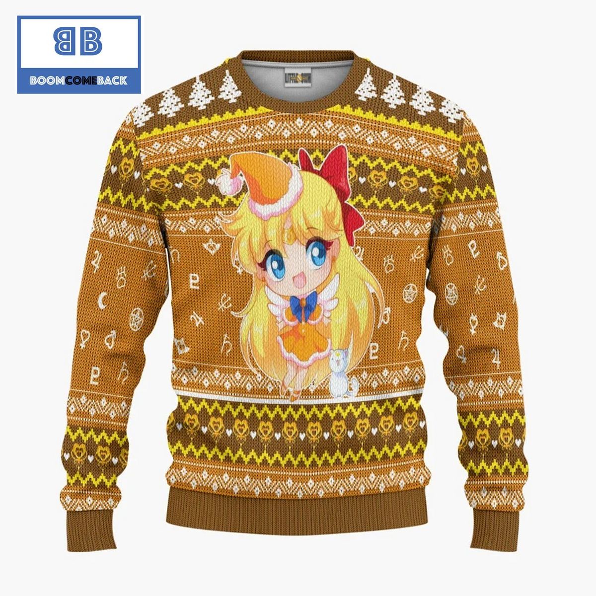 Sailor Venus Sailor Moon Anime Christmas Custom Knitted 3D Sweater
