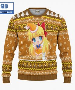 sailor venus sailor moon anime christmas custom knitted 3d sweater 4 Bx0A0