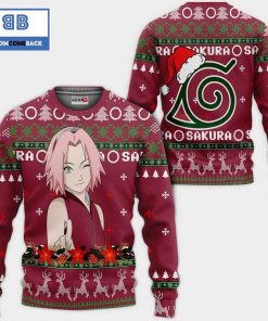 sakura konoha naruto anime ugly christmas sweater 2 EQAxw