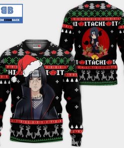 santa itachi naruto anime ugly christmas sweater 2 kw8gs