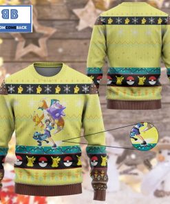 satoshi pokemon anime custom imitation knitted ugly christmas sweater 3 GcyIG
