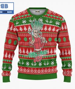 senku ishigami dr stone anime christmas custom knitted 3d sweater 3 LRNzn