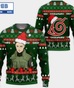 shikamaru satan claus naruto christmas 3d sweater 2 f3Jzt