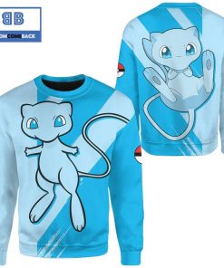 shiny mew pokemon anime 3d sweatshirt 2 hKPmV