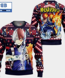 shoto todoroki my hero academia anime christmas 3d sweater 2 f6svy